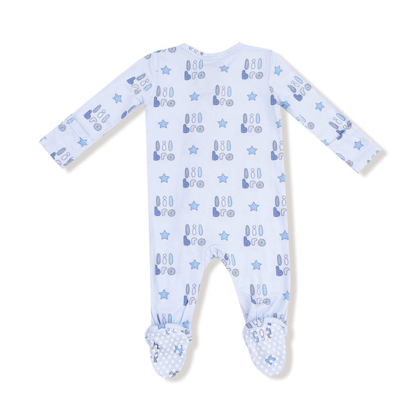 Zipper Footie Baby Sleepwear - Lil Bro Angel Dear Apparel & Accessories - Clothing - Baby & Toddler - One-Pieces & Onesies