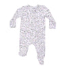 Zipper Footie Baby Sleepwear - Shannon Floral Angel Dear Apparel & Accessories - Clothing - Baby & Toddler - One-Pieces & Onesies