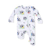 Zipper Footie Baby Sleepwear - Soccer Balls Playing Soccer Angel Dear Apparel & Accessories - Clothing - Baby & Toddler - One-Pieces & Onesies