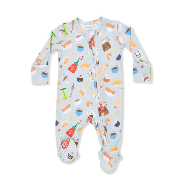 Zipper Footie Baby Sleepwear - Sushi Angel Dear Apparel & Accessories - Clothing - Baby & Toddler - One-Pieces & Onesies