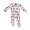 Zipper Footie Baby Sleepwear - Vintage State Snow Sport Patches Angel Dear Apparel & Accessories - Clothing - Baby & Toddler - One-Pieces & Onesies
