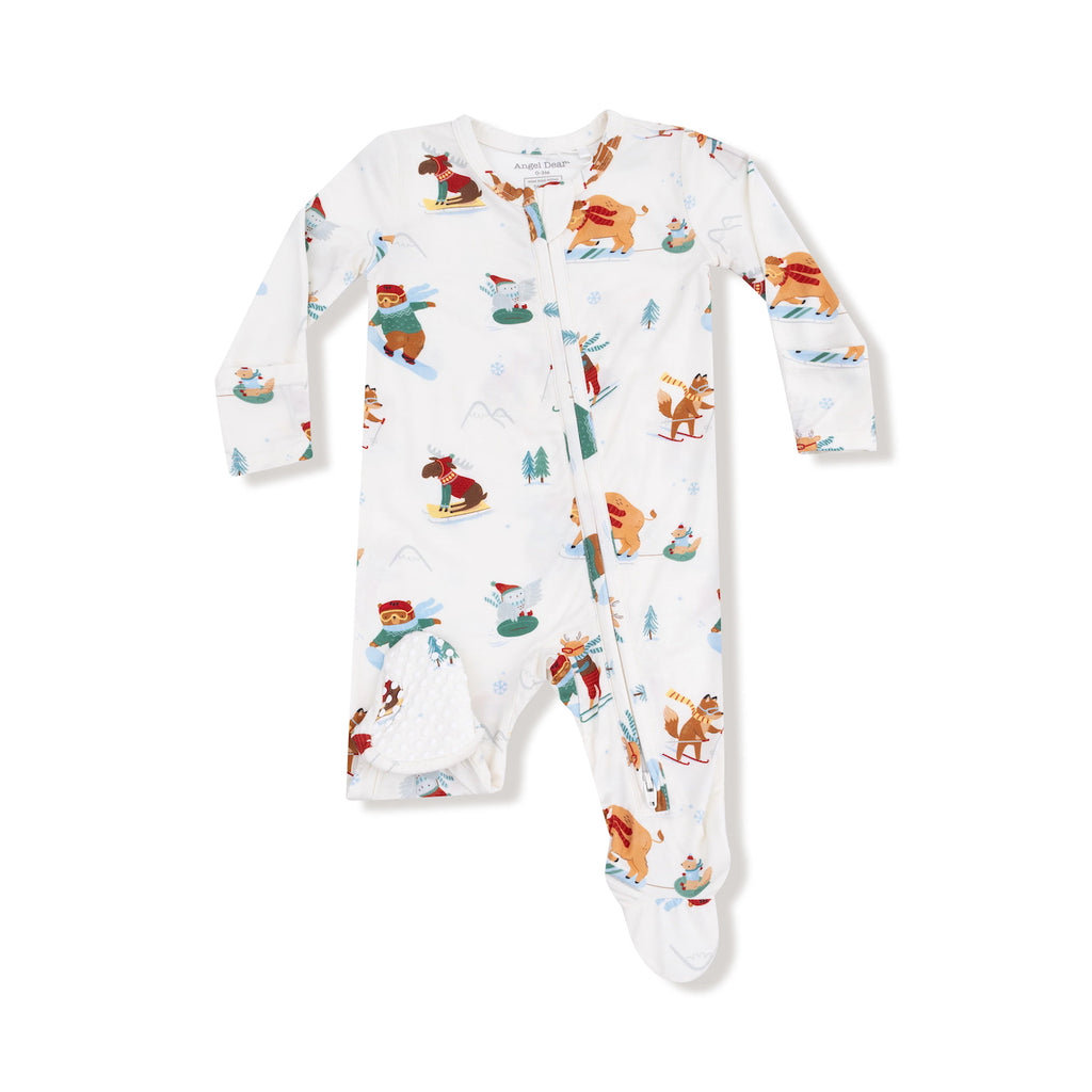 Zipper Footie Baby Sleepwear - Winter Animal Sports Angel Dear Apparel & Accessories - Clothing - Baby & Toddler - One-Pieces & Onesies