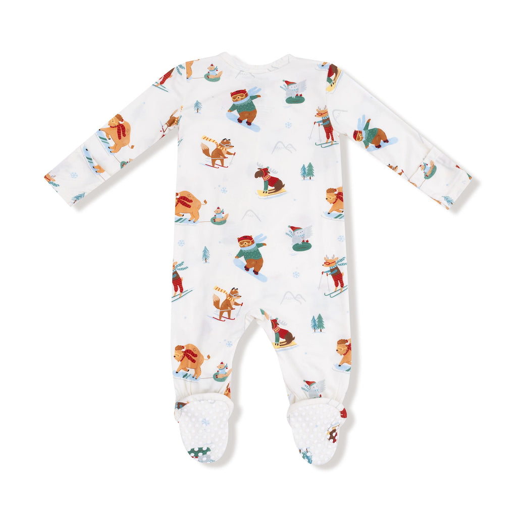 Zipper Footie Baby Sleepwear - Winter Animal Sports Angel Dear Apparel & Accessories - Clothing - Baby & Toddler - One-Pieces & Onesies