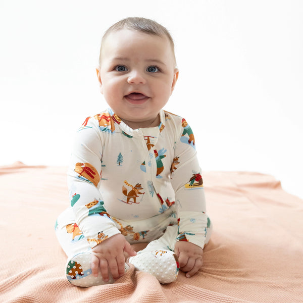 Zipper Footie Baby Sleepwear - Winter Animal Sports Angel Dear Apparel & Accessories - Clothing - Baby & Toddler - One-Pieces & Onesies