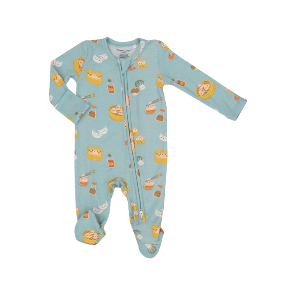 Zipper Footie - Dim Sum Angel Dear Apparel & Accessories - Clothing - Baby & Toddler - One-Pieces & Onesies