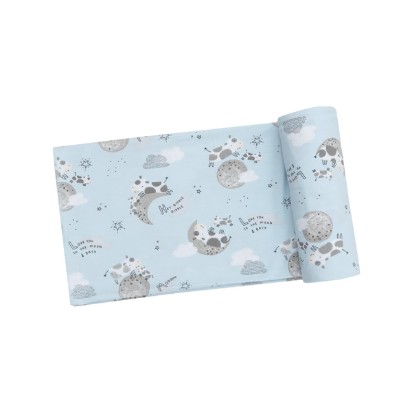 I Love You To The Moon Cows Swaddle Blanket Angel Dear Baby & Toddler - Swaddles & Baby Blankets