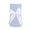 Organic Cotton Muslin Swaddle Blanket - Micro Gingham Blue Blizzard Angel Dear Baby & Toddler - Swaddles & Baby Blankets