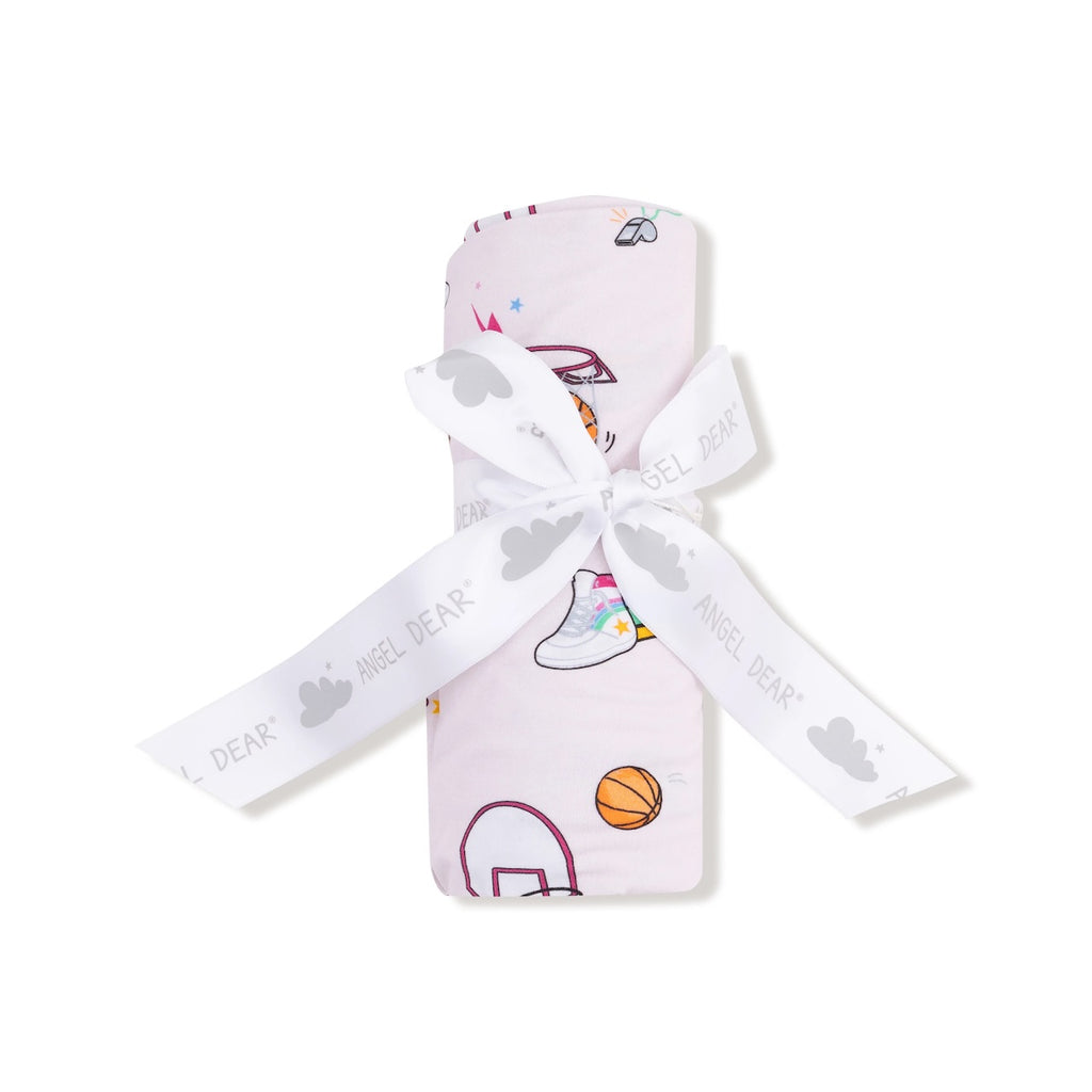 Waffle Swaddle Blanket - Basketball Pink Angel Dear Baby & Toddler - Swaddles & Baby Blankets
