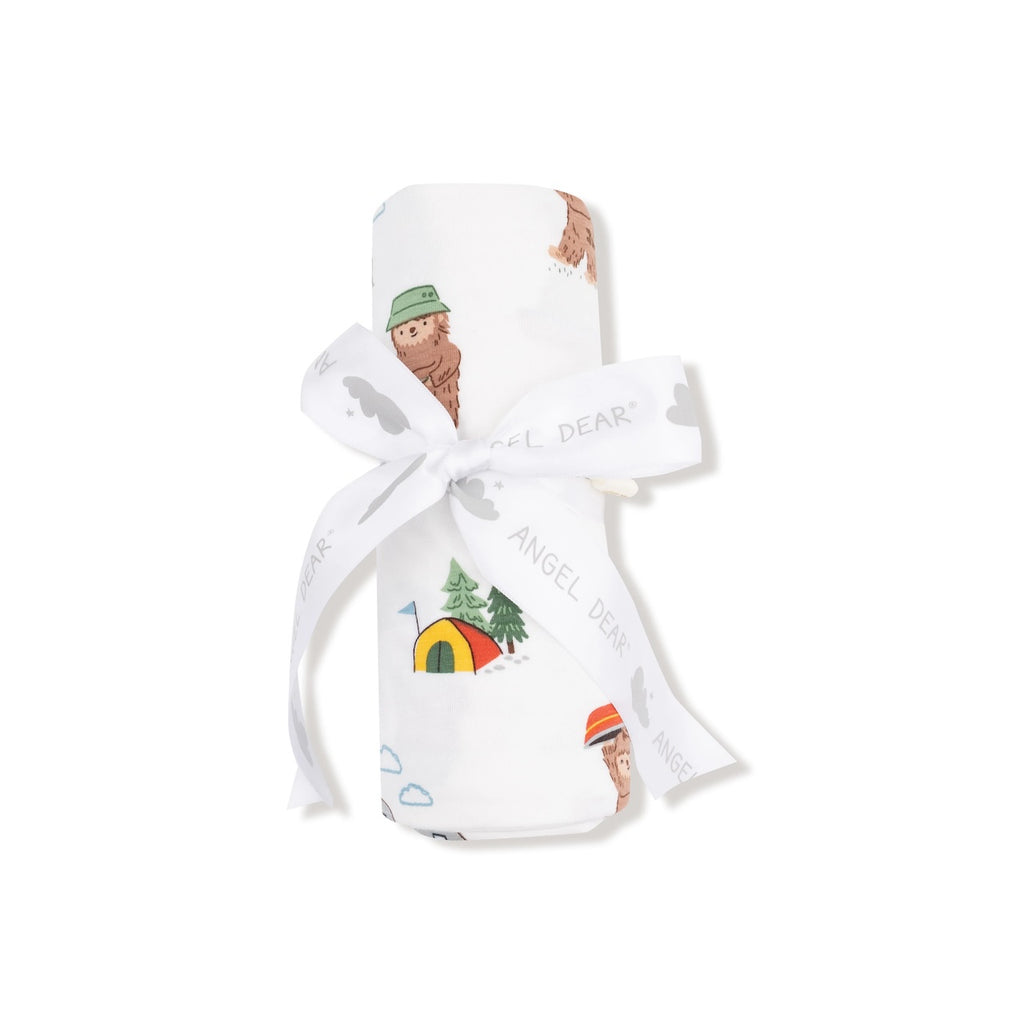 Waffle Swaddle Blanket - Bigfoot Camping Angel Dear Baby & Toddler - Swaddles & Baby Blankets