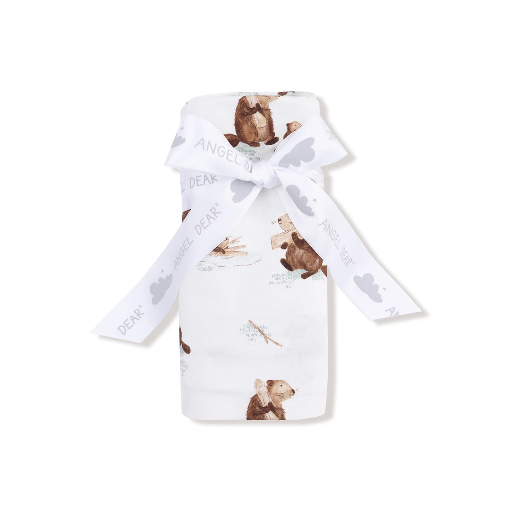 Waffle Swaddle Blanket - Busy Beavers Angel Dear Baby & Toddler - Swaddles & Baby Blankets