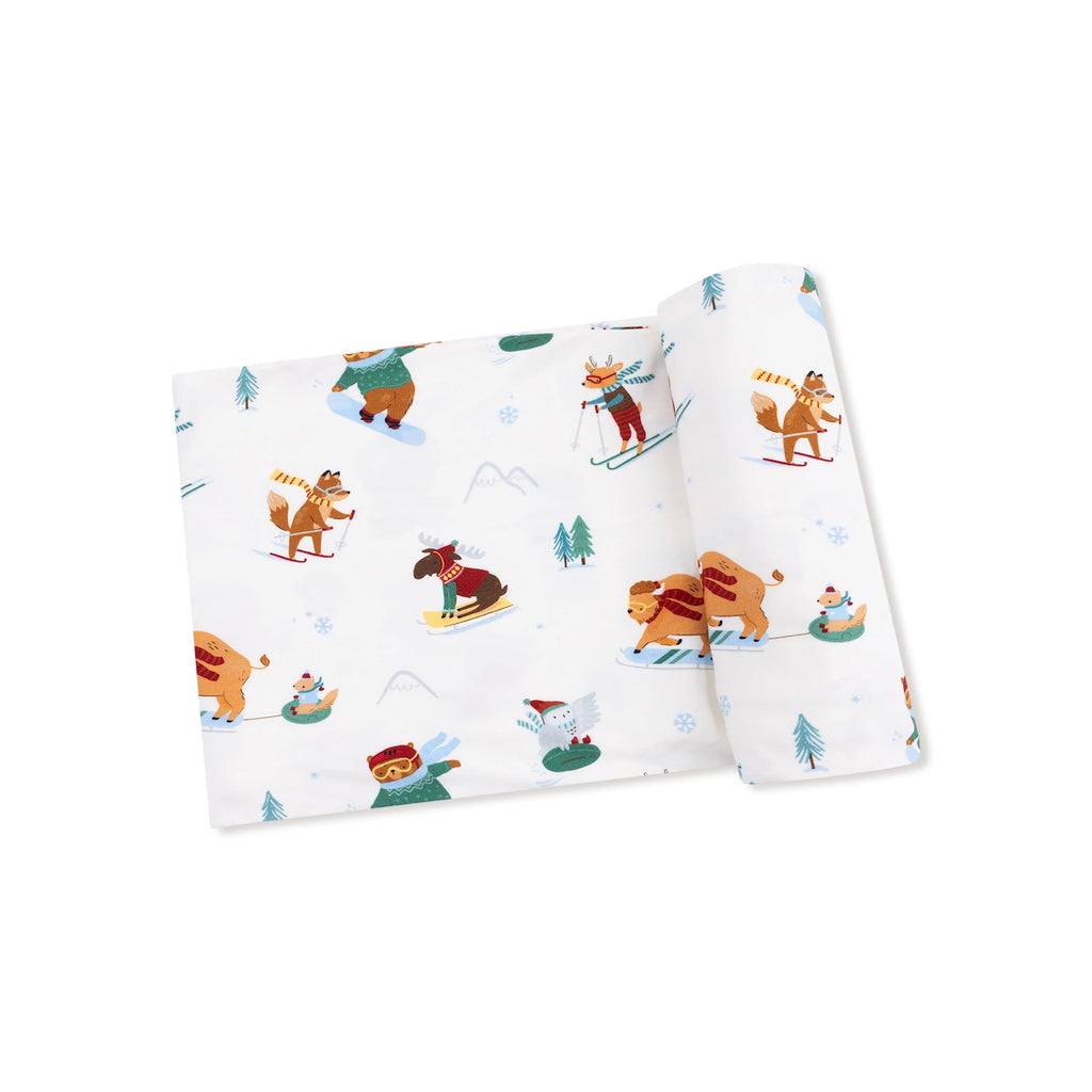 Waffle Swaddle Blanket - Winter Animal Sports Angel Dear Baby & Toddler - Swaddles & Baby Blankets