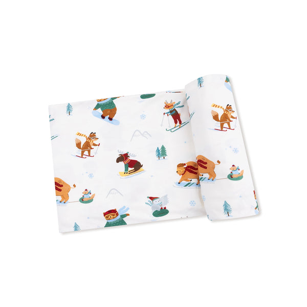 Waffle Swaddle Blanket - Winter Animal Sports Angel Dear Baby & Toddler - Swaddles & Baby Blankets