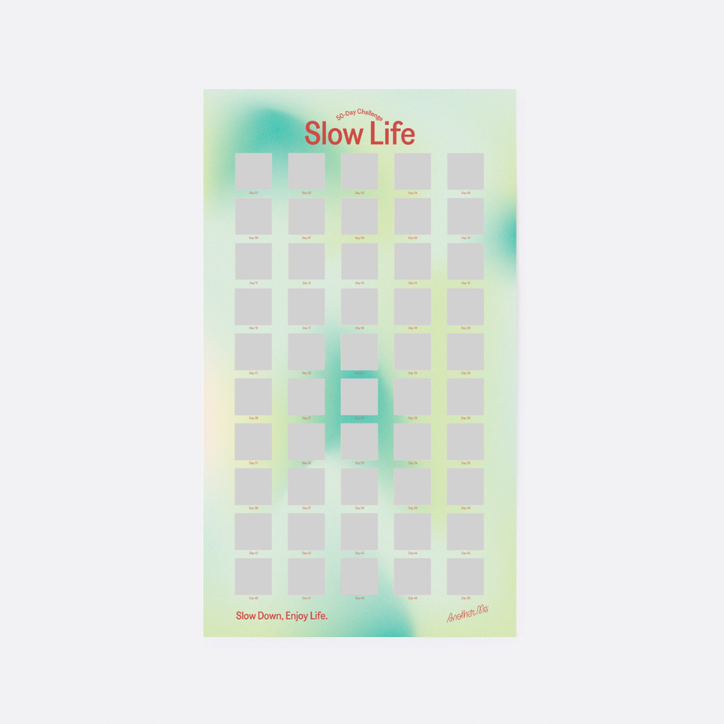 Slow Life 50-Day Challenge Scratchable Poster Another Me Home - Wall & Mantle