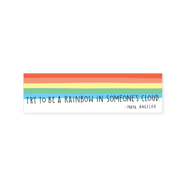 Maya Angelou Rainboow Quote Bookmark Apartment 2 Cards Books