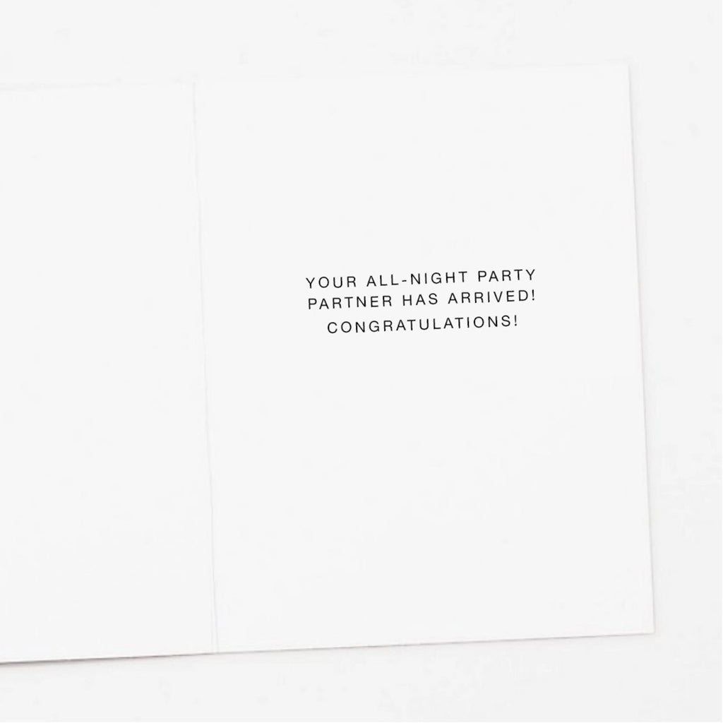 Up All Night Baby Card Apartment 2 Cards Cards - Baby