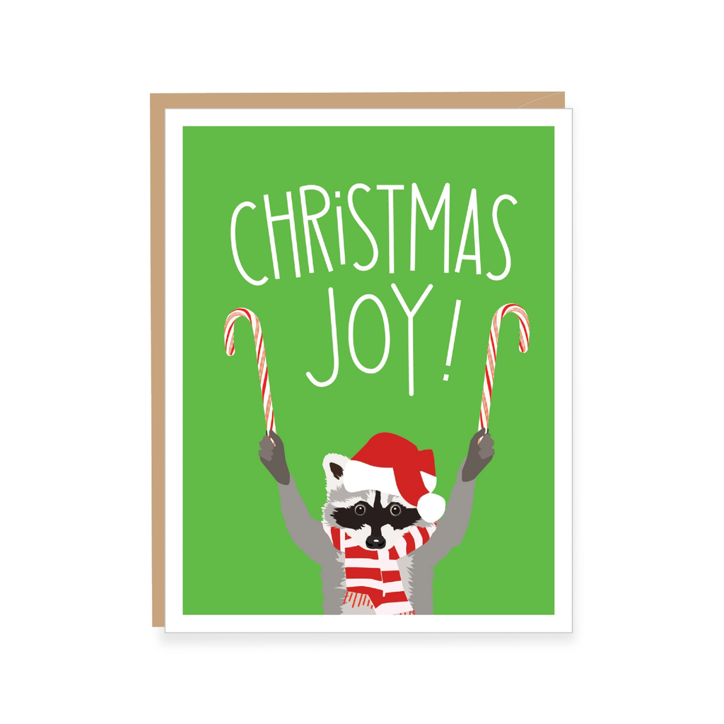 Joy Raccoon Christmas Card - Boxed Set Of 8 Apartment 2 Cards Cards - Boxed Cards - Holiday - Christmas