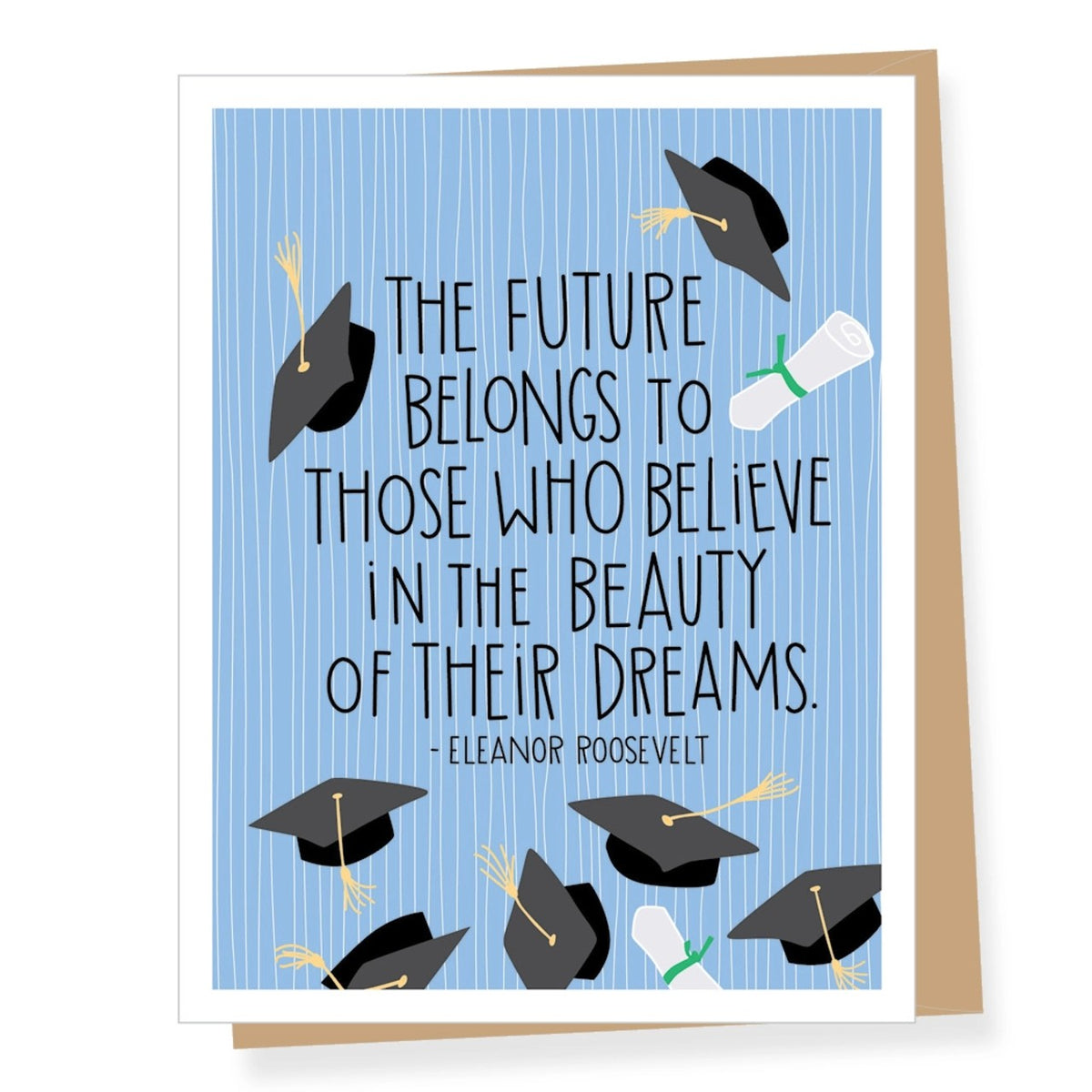grad quotes for cards Eleanor Roosevelt Beauty Of Dreams Quote Graduation Card