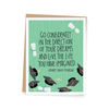 Thoreau Go Confidently Quote Graduation Card Apartment 2 Cards Cards - Graduation