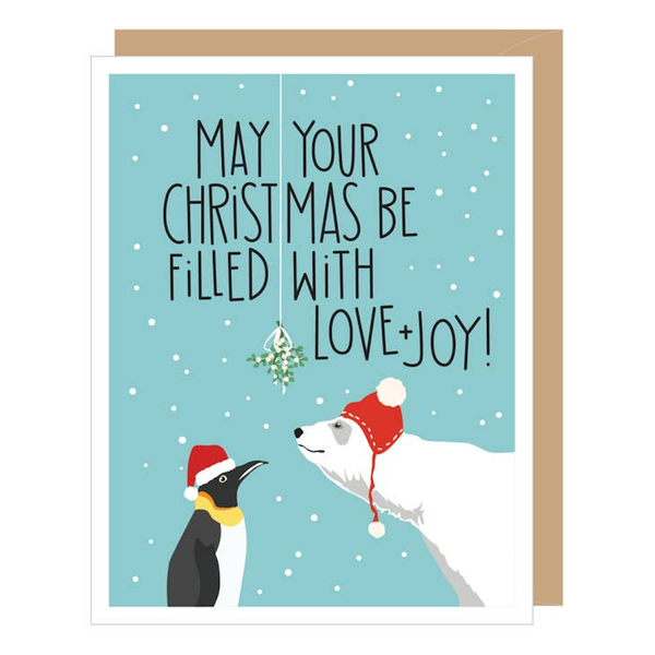Holiday Penguin and Polar Bear Christmas Card Apartment 2 Cards Cards - Holiday - Christmas