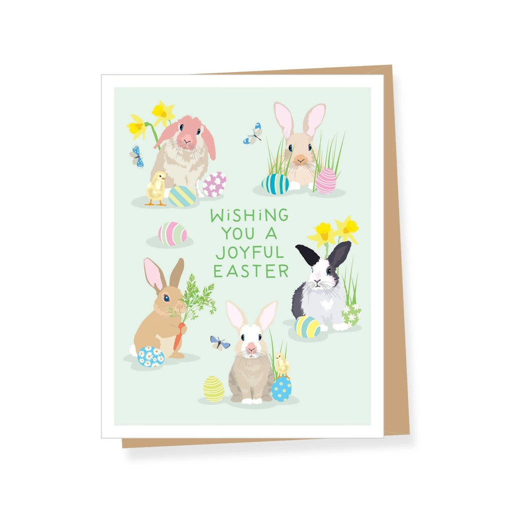 Spring Bunnies And Eggs Easter Card Apartment 2 Cards Cards - Holiday - Easter