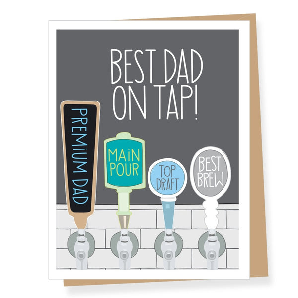 Best Dad On Tap Father's Day Card Apartment 2 Cards Cards - Holiday - Father's Day