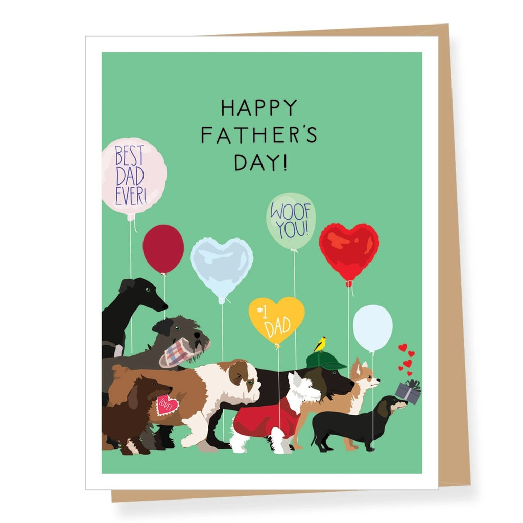 Dogwalk Dad Father's Day Card Apartment 2 Cards Cards - Holiday - Father's Day