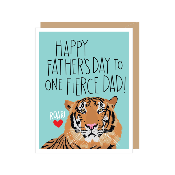 Fierce Dad Tiger Father's Day Card Apartment 2 Cards Cards - Holiday - Father's Day