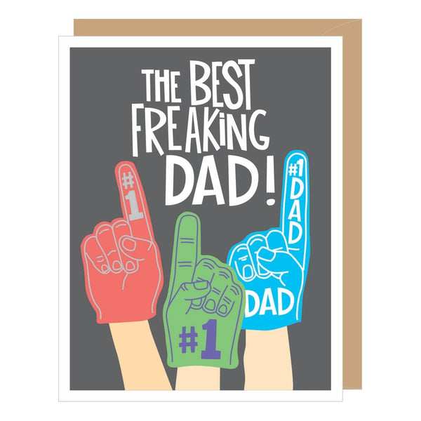 Foam Finger Dad Father's Day Card Apartment 2 Cards Cards - Holiday - Father's Day