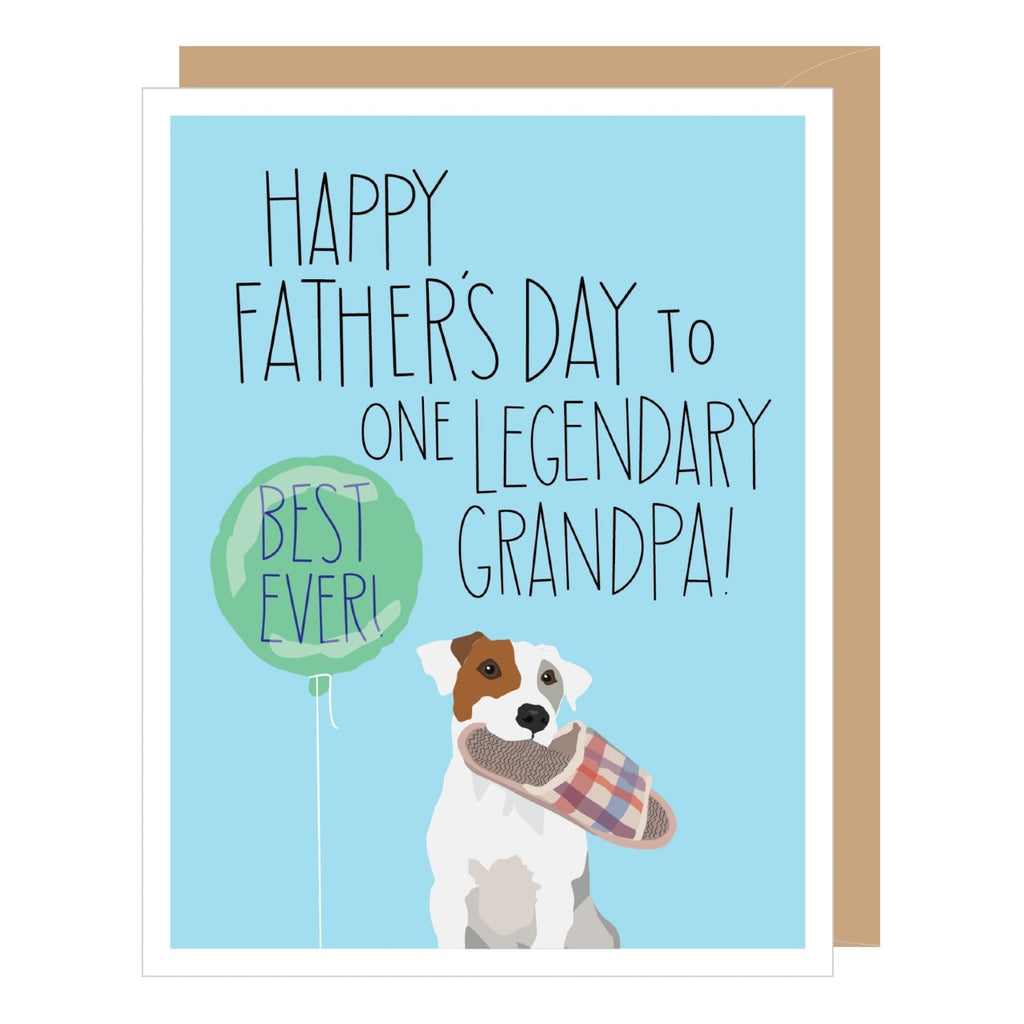 Jack Russell Legendary Grandpa Father's Day Card Apartment 2 Cards Cards - Holiday - Father's Day