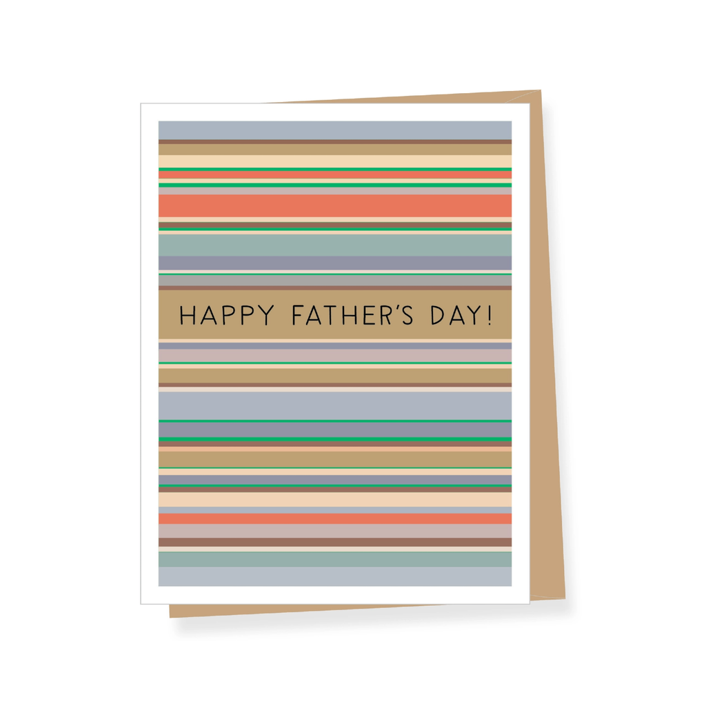 Modern Stripes Father's Day Card Apartment 2 Cards Cards - Holiday - Father's Day