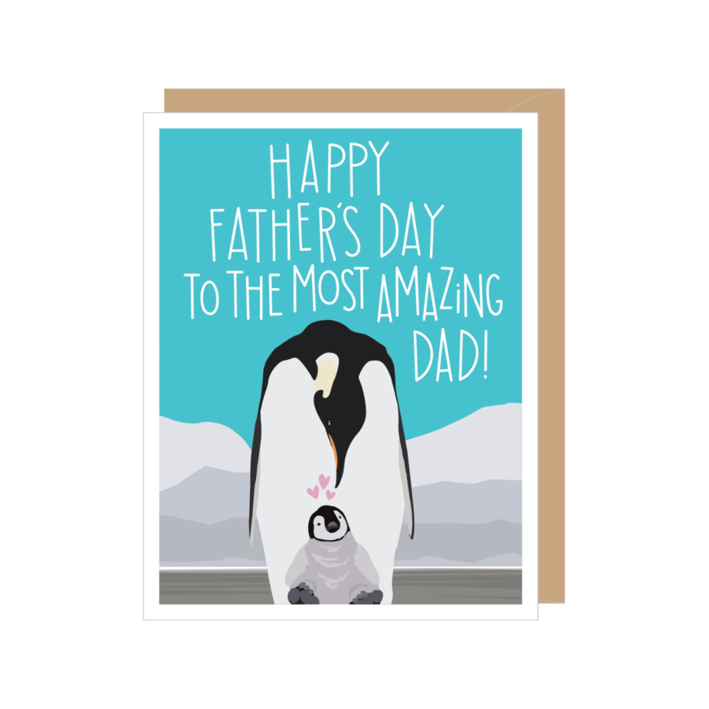 Penguin Dad Father's Day Card Apartment 2 Cards Cards - Holiday - Father's Day