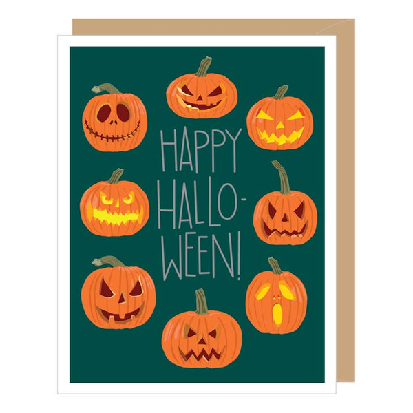 Jack O Lantern Halloween Card Apartment 2 Cards Cards - Holiday - Halloween
