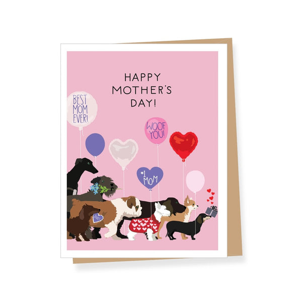 Dog Walk Mom Mother's Day Card Apartment 2 Cards Cards - Holiday - Mother's Day