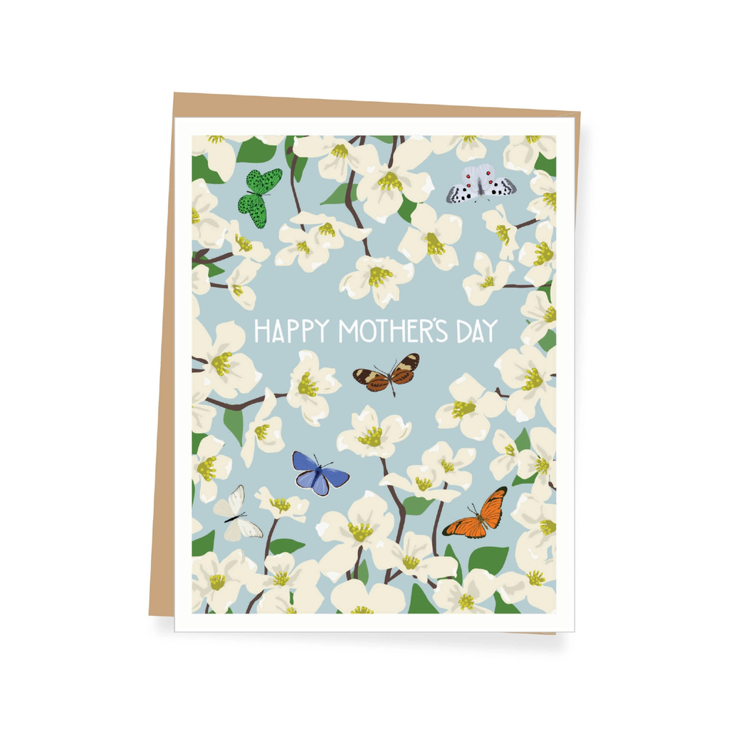 Dogwood And Butterflies Mother's Day Card Apartment 2 Cards Cards - Holiday - Mother's Day