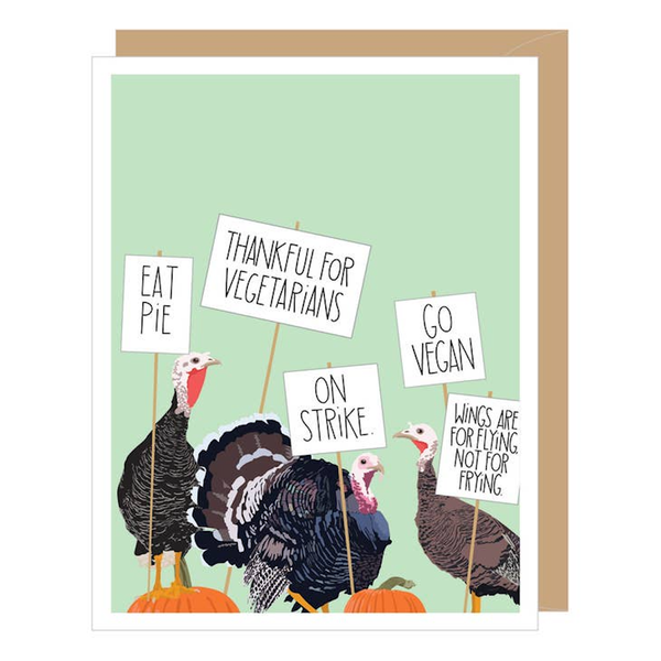 Turkey Strike Thanksgiving Card Apartment 2 Cards Cards - Holiday - Thanksgiving