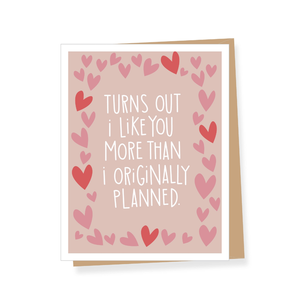 More Than Planned Valentine's Day Card Apartment 2 Cards Cards - Holiday - Valentine's Day