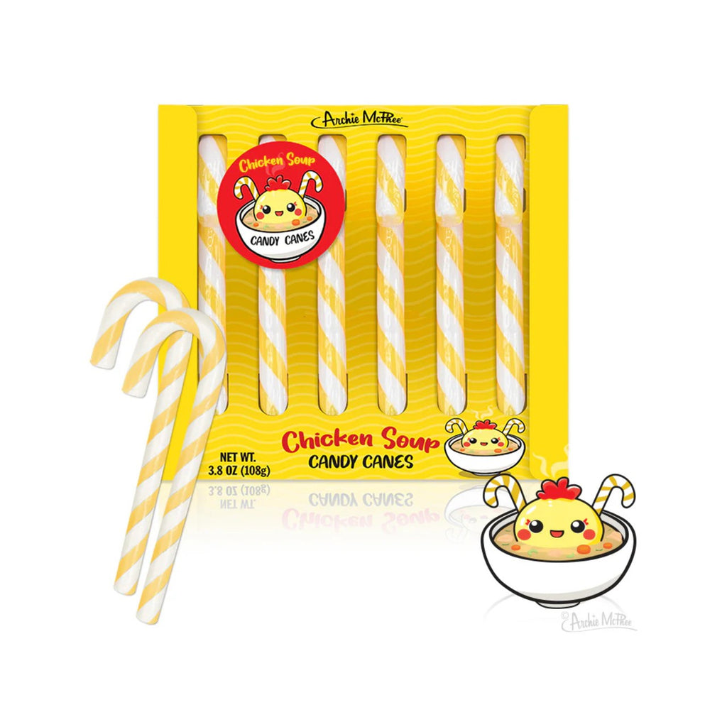 Chicken Soup Candy Canes Archie McPhee Candy, Chocolate & Gum