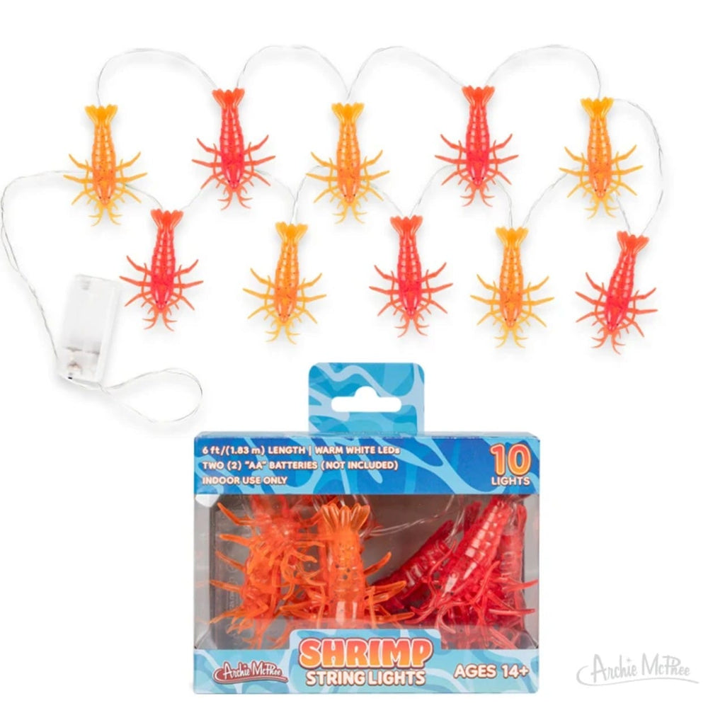 Shrimp String Lights Archie McPhee Home