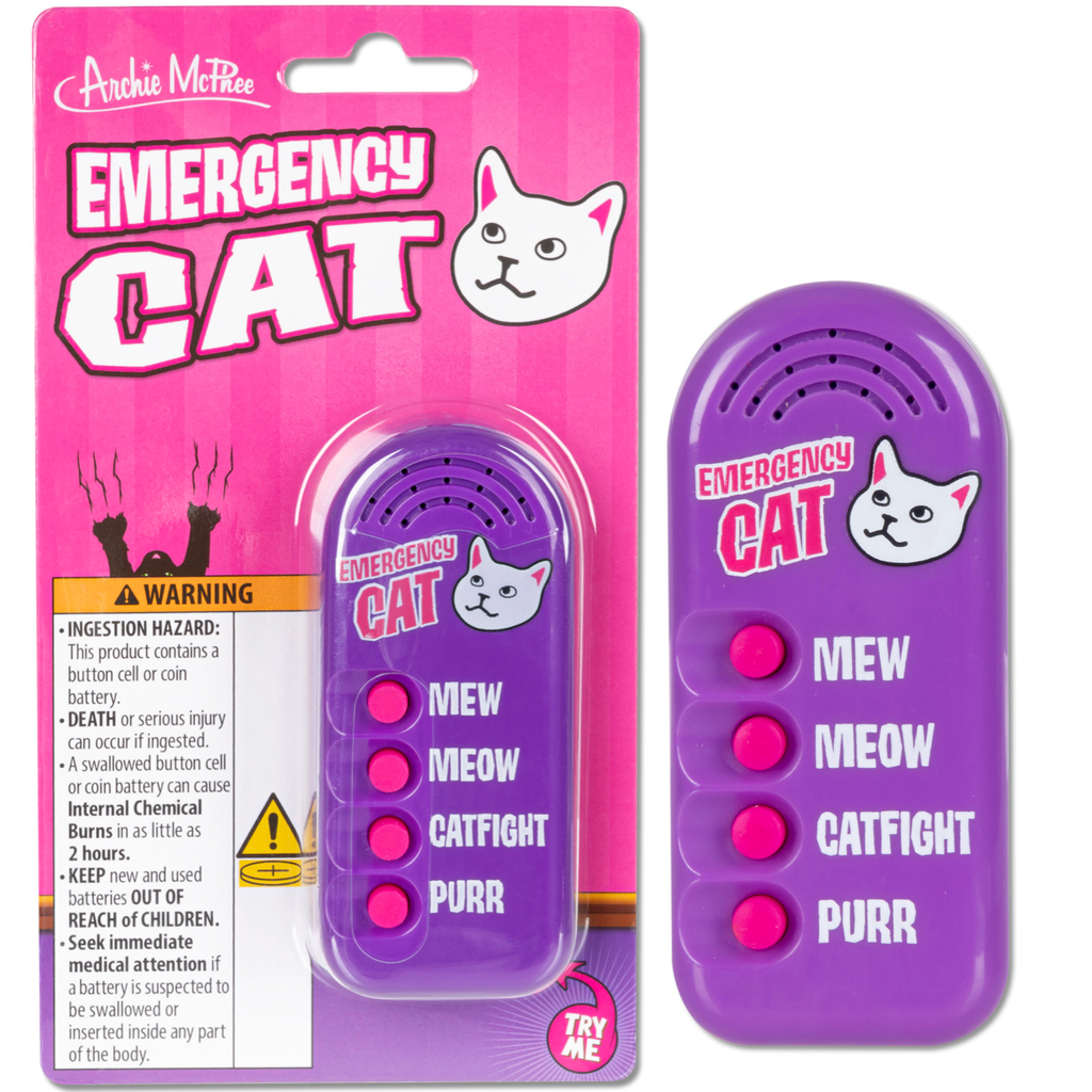 Emergency Cat Sounds Noisemaker Toy Archie McPhee Toys & Games