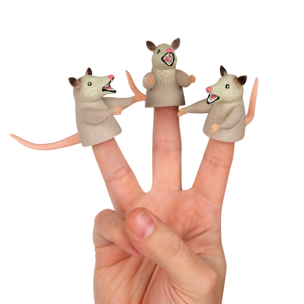 ACC FINGER POSSUMS ASSORTED Archie McPhee Toys & Games - Finger Puppets - Animals