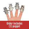 Finger Raccoon Finger Puppet Toy Archie McPhee Toys & Games - Finger Puppets - Animals