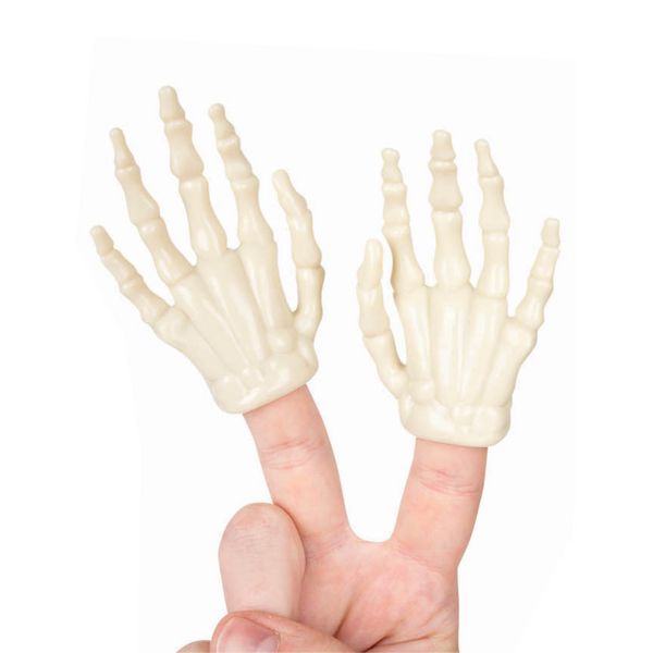 ACC FINGER HANDS SKELETON GLOW IN THE DARK Archie McPhee Toys & Games - Finger Puppets - Finger Hands