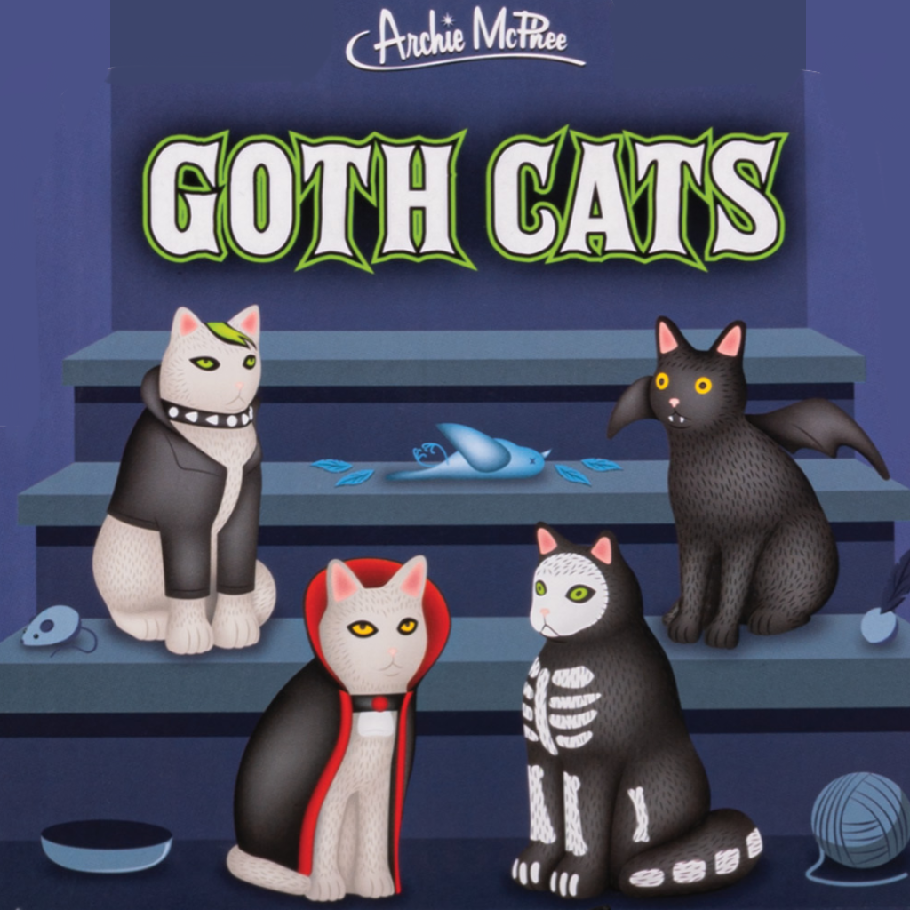Goth Cats Toy Archie McPhee Toys & Games