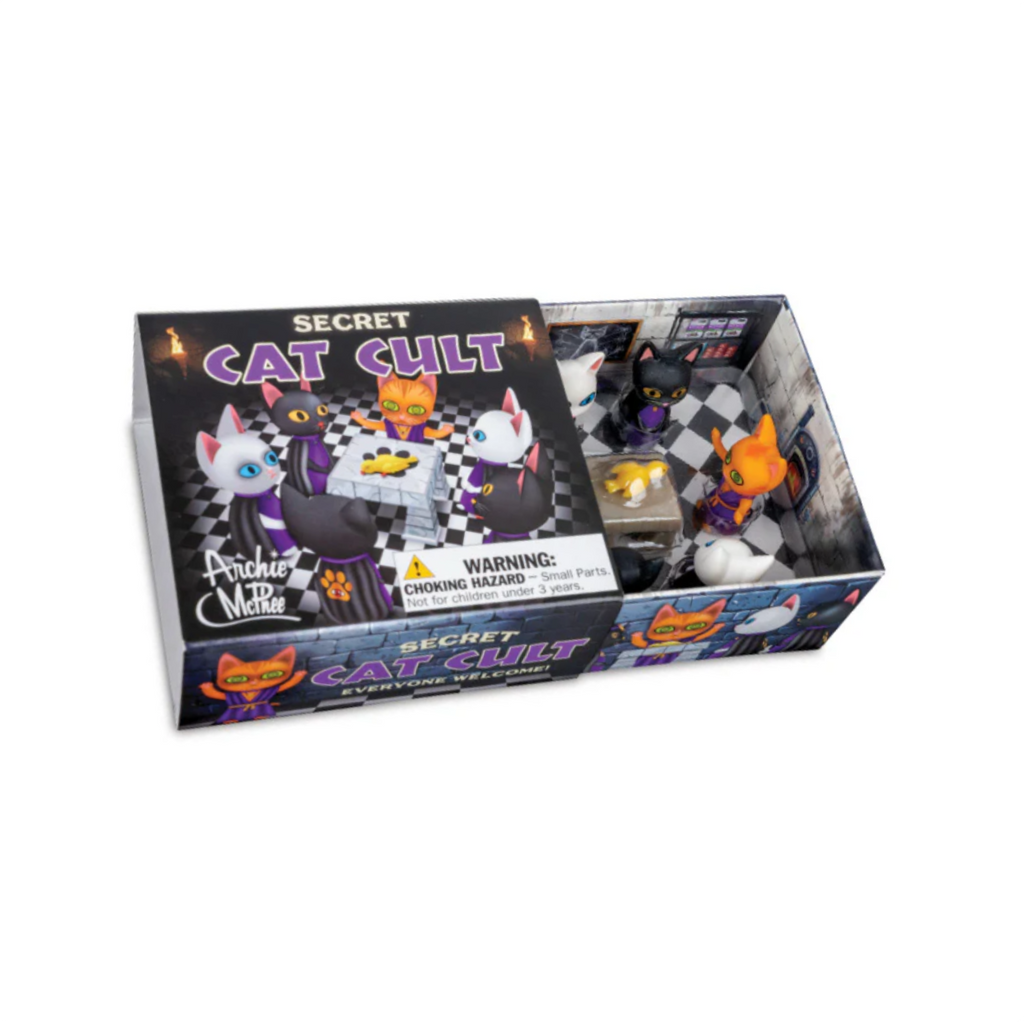 Secret Cat Cult Toy Figurines Archie McPhee Toys & Games