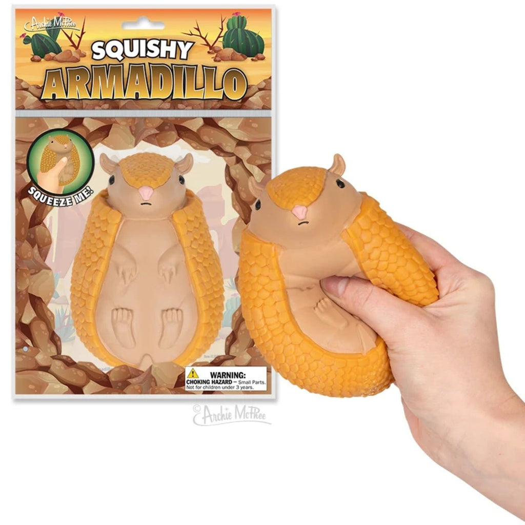 Squishy Armadillo Toy Archie McPhee Toys & Games