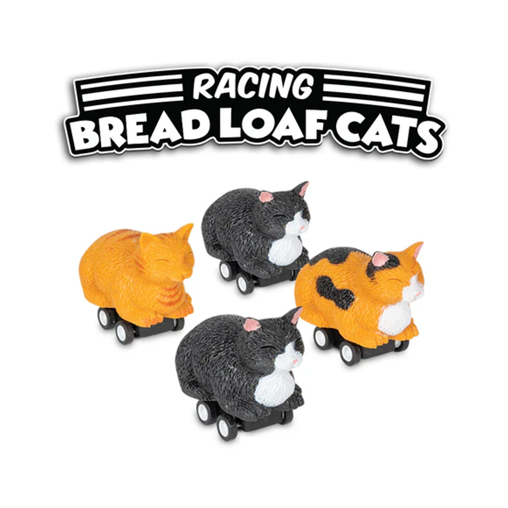 Racing Bread Loaf Cats Archie McPhee Toys & Games - Wind-Up Toys