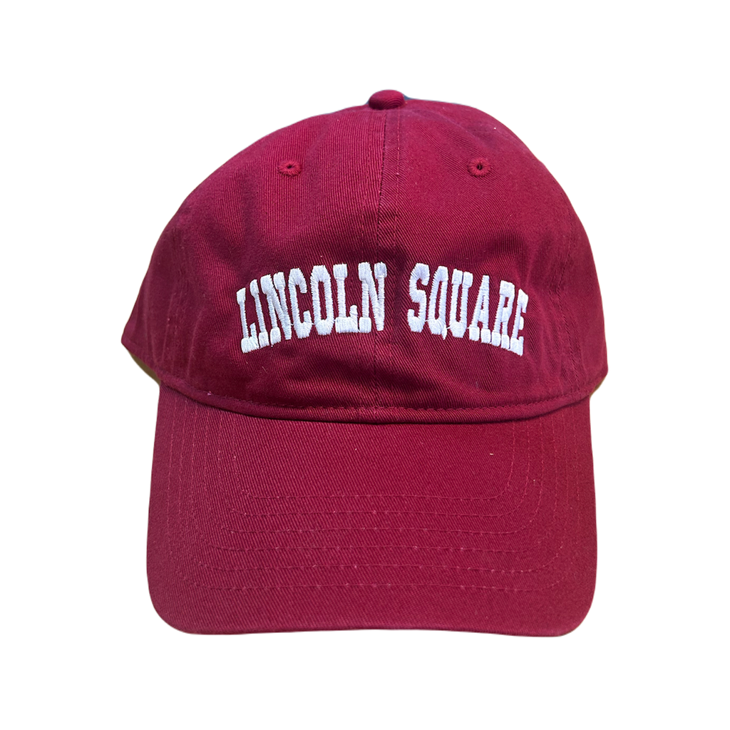 Crimson Lincoln Square Baseball Hat - Adult Artistic Apparel Apparel & Accessories - Summer - Adult - Hats