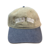 Khaki Green/Ice Blue Lincoln Square Baseball Hat - Adult Artistic Apparel Apparel & Accessories - Summer - Adult - Hats