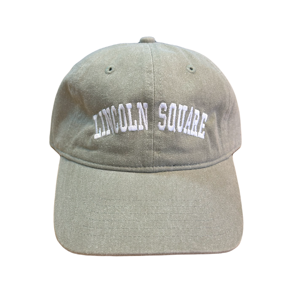 Khaki Green Lincoln Square Baseball Hat - Adult Artistic Apparel Apparel & Accessories - Summer - Adult - Hats