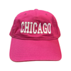 Neon Pink Chicago Baseball Hat - Adult Artistic Apparel Apparel & Accessories - Summer - Adult - Hats